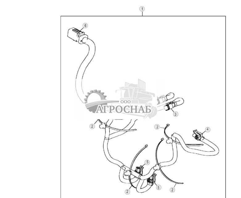 Жгут проводов распределителя погрузчика (ручное управление) - ST153103 102.jpg